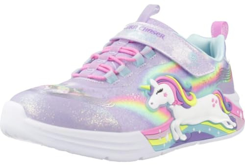 Skechers Girl's Unicorn Chaser Sneaker, lavendel, 10 UK Child