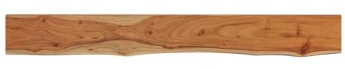 vidaXL Wandregal 160x20x3,8 cm Rechteckig Massivholz Akazie Baumkante