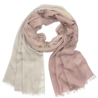collezione alessandro Schal Uluru in verschiedenen beige-rosé Tönen 180cm x 70cm