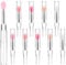 Silicone Lip Brush 10 PCS Lipstick Applicator Brushes with Caps for Makeup Brushes Lip Balm Applicator Beauty Tool Kits for Lipsticks,Lip Gloss,Lip Balm And Other Cream Makeup Produts (5 Colors)