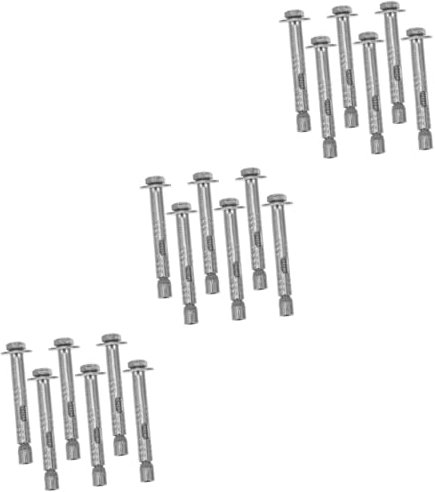 iplusmile 18 Stk Dehnschraube ankerschrauben edelstahlschrauben Sechskantmuttern Ankerbolzen Befestigungsanker Schwerlastanker Edelstahl 304