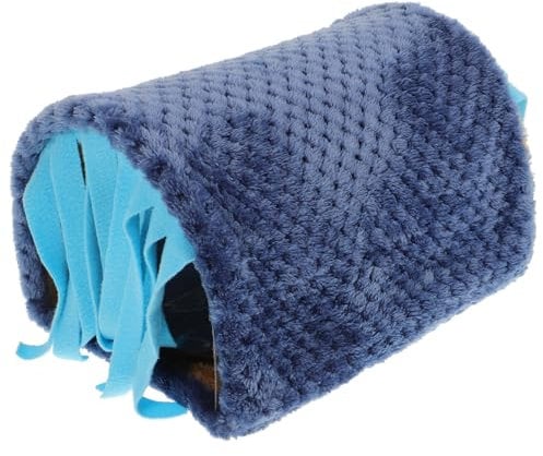 MERRYHAPY Adorable Small Animal Tunnel Hideout for Guinea Pigs Hamsters and Cozy Rest Bed Unique Tassel Design for Indoor Play and Nesting Comfort Random Style