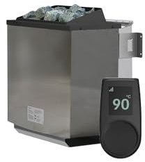 Chillroi® Saunaofen mit Steuerung inkl. Heizsteine 3,6kW, 4,5kW oder 9kW (9kW Bio-Saunaofen inkl. WLAN-Steuerung und Appbedienung)