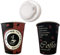 TRENDSKY Made in DE 500x 0,2l Kaffeebecher mit Deckel Coffee to go Trinkbecher Pappbecher Becher 200ml Ökologisch kompostierbar