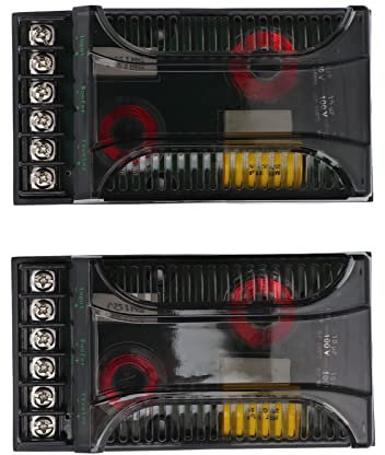 500W 2 Way Car Audio Passive Crossover Networks, 2 Pack Sound Amplification Tool, with Bass Inductor and Magnet