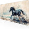 Speed Gaming Mauspad 600 x 300mm, XXL Mousepad, Tischunterlage Large Size Groß, verbessert Präzision und Geschwindigkeit, abwaschbar - für Microsoft Maus und Tastatur Schwarz Pferd