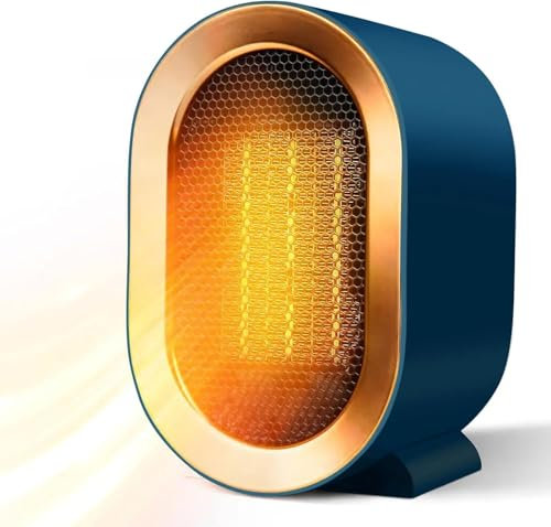 1200W Plug in Fan Heater,Ceramic Space Heater for home, Overheat Protection&Tip-Over Protection, Low Noise Heating, Safe Electric Portable Fan for Office Home Room