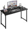 Grandder 120 cm Computer Desk, Home Office Desk Study Writing Kid Table, Simple PC Gaming Desk, Adjustable Feet, Black