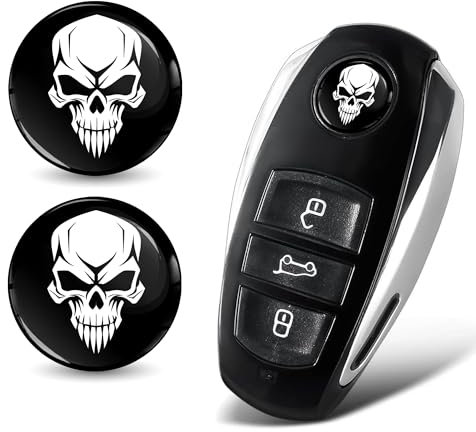 SkinoEu 2 x Ø14mm 3D Schlüssel Emblem Aufkleber Stickers Für Fernbedienung Auto Moto Logo Key Badge Tuning KSK 30