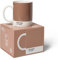 Pantone Porzellan Kaffeebecher, 375ml, inkl. Geschenkbox, Color of the Year 2025: Mocha Mousse 17-1230