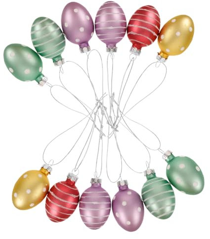 SOIMISS Adornos De Pascua De Huevo De Cristal Decoración De Huevos Adornos Colgantes para Festivos