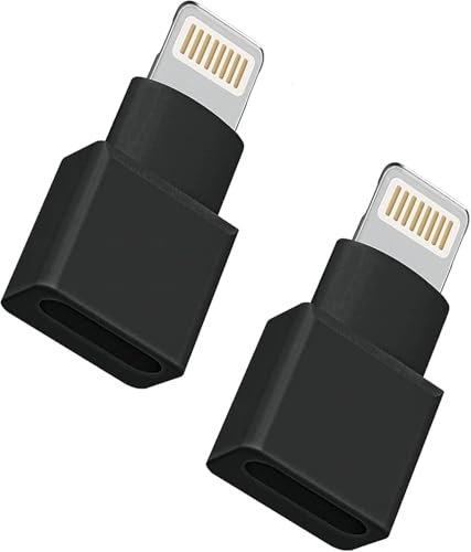 2 Pack Lightning Extender Adapter, iPhone Charger Extension Cable Female to Male Dock Extender for Apple iPhone 14 13 Pro max 12 Mini 11 X XS XR 8 7 6 Charging Audio Video Data Transfer Calling
