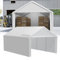 YRHome Tente de rangement, 4 x 8 m, avec toit en polyéthylène, PVC, imperméable, résistante à la déchirure, pour voiture, SUV, camion, bateau et rangement mobile, blanc