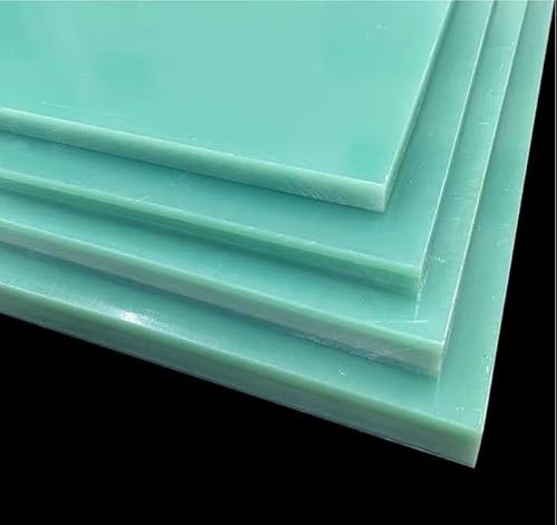 AIXILAN Epoxidharz-Isolierplatte, 6 Stück FR4-Glasfaserplatte 100 x 100 mm, wassergrün, ultradünne Epoxidharz-Isolierplatte for Leiterplatten und Elektronik(100x100x0.6mm)