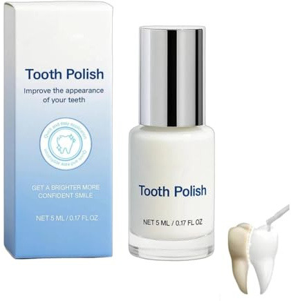 Vernis Dentaire Blanc,Blanchisseur De Dents,Tooth Polish Vernis Peinture De Blanchiment De Dent Instantanée,Vernis à Dents Blancs Pour Eliminer Les Taches,5 ml
