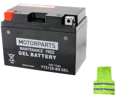 BATTERIA MOTO YTZ12S 12VOLT 11AH AMPERE BATTERIE SCOOTER IN GEL COMPATIBILE CON HONDA X-ADV 750 per anno 2021 al 2026 150X87X110MM FORNITA CARICA E PRONTA PER ESSERE UTILIZZATA