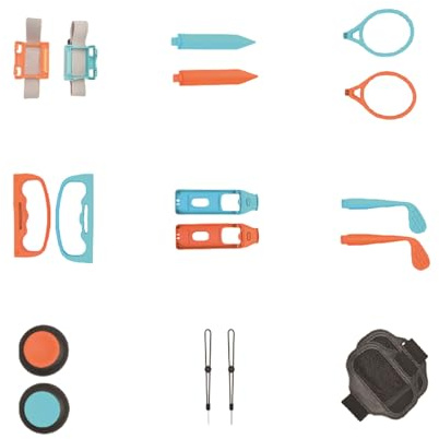 18-in-1 Motion Sports Set für NS 2, verbessertes aktives Gaming mit Tennis Bowling Zubehör, Motion Sports Bundles