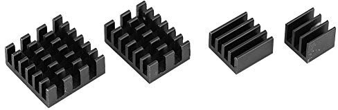 20pcs Aluminum Heat Sink, Electronic Components Heat Sink Computer Heatsinks CPU Cooler with Adhesive for Raspberry Pi 2/3/4 3B+ 4B MOS Module