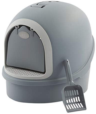 Bandeja de Caja de Arena Grande con Capucha, Arenero para Gatos con Filtro Filtro de Rejilla, Quita Mal Olor Sanitario Gato