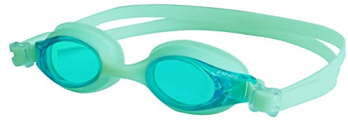 Finis FlowGlow Goggles - Glow-in-the-Dark Kinderschwimmbrille - Hochwertige, beschlagfreie Schwimmbrille mit UV-Schutz - Leicht verstellbare Kinderschwimmbrille für Kinder von 4-12 Jahren - Grün