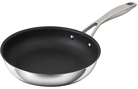 Kuhn Rikon Peak Bratpfanne für Induktionsherde, ofenfest, antihaftbeschichtet, 20 cm, silberfarben
