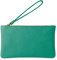 Parubi, Pochette Donna a Mano, In Vera Pelle Morbida, Made in Italy, Modello Aura, Borsetta Piccola Clutch con Laccetto da Polso Per Donna Ragazza Elegante, Verde Smeraldo