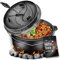grillas Dutch Oven Set inkl. Rezeptideen | bereits eingebrannt - preseasoned | Feuertopf Gusseisen I Bräter mit Deckelheber und Henkel (Topf ohne Füße, 7,3 Liter / 6 QT)