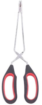 Stainless Steel Multifunctional Food Tongs with Soft Handles for Barbecue, Charcoal, Home Cooking and Outdoor - 13 Inch