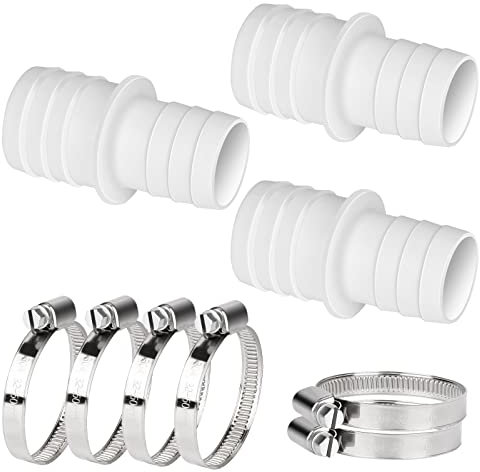oumuik 3 x Schlauchverbinder/Pool-Schlauchadapter SetØ 32mm auf 38mm mit 6 Schlauchklemmen