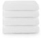 Top Towel - Plus - Toallas baño - 4 toallas de cara o bidet - 30x50 cms - Algodon 100% - Blanco