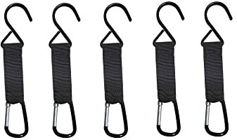 NW 5 PCS Fence Hooks for Baseball,Tennis,Football Bag Safety Buckles Fence Hooks Multifunctional Hanging Buckles Metal Hooks Suitable for Softball Outdoor Sports Equipment Water Cup Backpack
