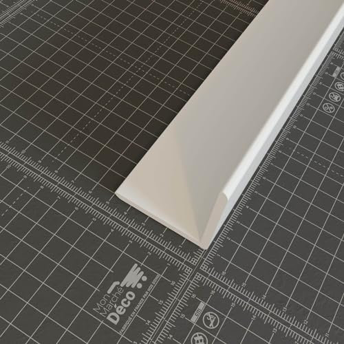 Baguette d'Angle PVC Cellulaire 50 mm - Longueur 1 m - Blanc