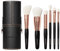 Morphe Rose Away Makeup Brushes - 6 Piece Make Up Brush Set of Eye and Face Brushes - Made with Synthetic Bristles and Includes Makeup Brush Case (6 Count)