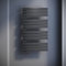 SONNI Badheizkörper Flach Handtuchtrockner 1038 x 600 mm Anthrazitiß Handtuchwärmer mit Multiblock Seitenanschluss Panel Handtuchheizkörper 1044W