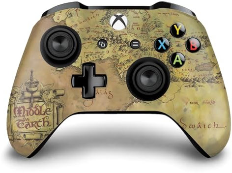 Head Case Designs Officially Licensed The Lord Of The Rings The Fellowship Of The Ring Map Of The Middle Earth Graphic Art Vinyl Sticker Gaming Skin Decal Compatible With Xbox One S/X Controller