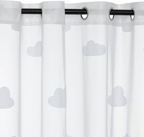 ATMOSPHERA CREATEUR D'INTERIEUR Vorhang für Kinder, Nuage, Weiß, 140 x 240 cm