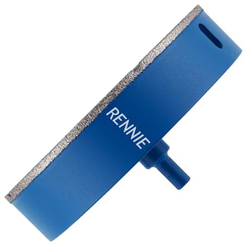 Punta diamantata per sega a tazza da 150 mm con gambo triplo per piastrelle in gres porcellanato, ceramica, ardesia, pietra, granito, marmo, vetro