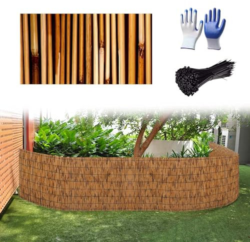 YYDPSHH Canisse Bambou Brise Vue Jardin Panneaux De Clôture en Roseaux 0.5 0.7 1 1.2 1.3 1.5 1.6m De Haut Clôture en Bambou Naturel pour Balcon/Patio/Toit/Ancienne Clôture/Cour Facile à Installer