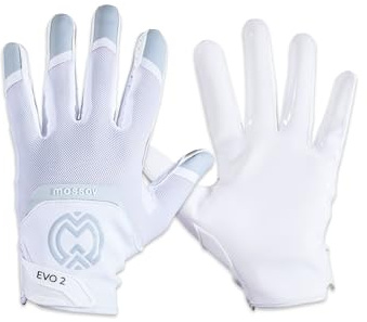 MASSOV EVO2 Women's Football Receiver Gloves, ProTac Dry-Weather Grip