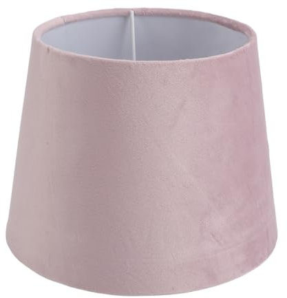 Kleiner Lampenschirm Aus Stoff für Tisch- und Stehleuchte, E27, E14, Doppelter Verwendungszweck, Handgefertigter Konischer Stoff-Lampenschirm (Purple)