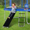 MOWAYSERS Trampoline Ladder and Slide | Set with Storage Bags, Portable, Lightweight | Kids Outdoor Fun