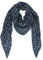 irisaa Schal Damen Leopard, weiche Deckenschal mit Leo Muster, dreieckstuch Halstuch mit 100% Cotton, Made in Italy, Schal Farben 2020:Blau
