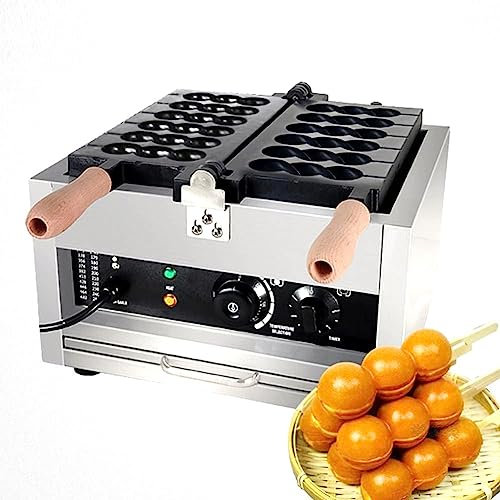 yjnhxns Gaufrier à Bulles Commercial, gaufrier électrique, gaufrier antiadhésif en Forme de Boule, pour Restaurants, cafés, magasins