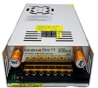Fuente de alimentación conmutada regulada universal de CC Fuente de alimentación conmutada ajustable AC DC 5V 12V 24V 36V 48V 60V 80V 120V 160V 300V 480W con fuente de alimentación de pantalla Digital
