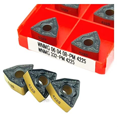 couteaux de tournage numérique, Fraise WNMG060408 PM4225 Plaquettes en carbure, outils de tournage, outils de tournage externes, plaquettes de tournage WNMG 060408