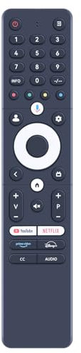 GOUYESHO Télécommande de rechange SRC-4020-01 Voice pour télécommande Caixun SANSUI Thomson SMART TECH Voice LCD TV Wow TV SRC-4020-01