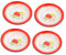 BESTOYARD Vintage Enamel Plates Metal Camping Plates Large Pasta Bowls Round Enamelware for Family Dinners