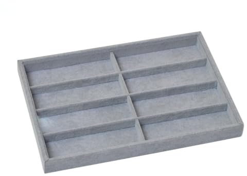 FashionCha Eyewear Display Tray Storage Case for Glasses And Sunglasses in Living Room, Gray