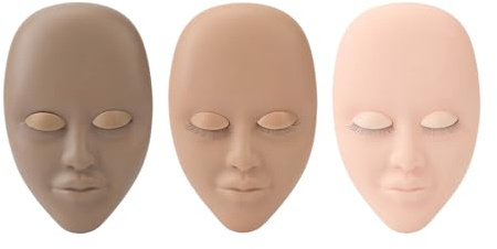 Modelo de práctica de la cabeza del maniquí de Eyelash reemplazó los párpados de la escena de maquillaje de belleza Material de goma