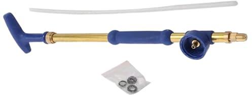 Spruzzatore a pressione a pompa in acciaio, 37 x 6,5 cm, ad alta pressione, spruzzatore manuale ad alta pressione, per giardinaggio, cura del prato, lavaggio auto e pulizia, strumento manuale da